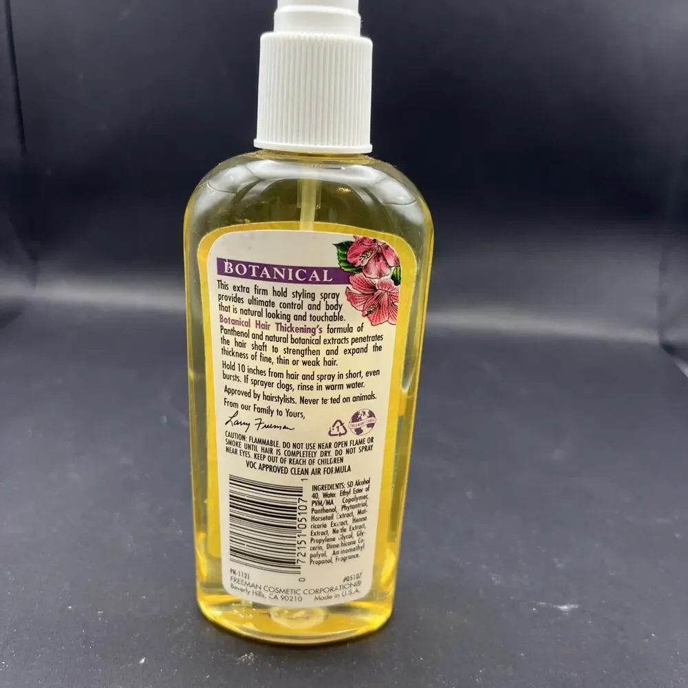 VTG Freeman Botanical Hair Thickening Spray Ultra Hold Styling Fine Thin Hair